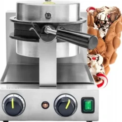 Våffeljärn-HENDI Bubble Waffle roterande våffeljärn, 1500W