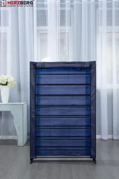 Herzberg Skoförvaring till 45 skor, Svart