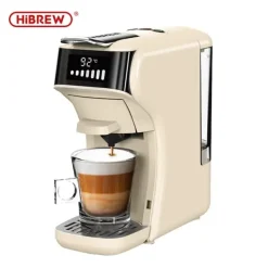 Kaffemaskiner & Espresso-Hibrew H1B 6-i-1 kapselbryggmaskin med 20 bar högtryckspump och OPV-tryckavlastningsventil, interaktiv pekskärm – vit