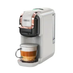 Kaffemaskiner & Espresso-HiBREW 5-i-1 Multi-Capsule kaffemaskin, varm/kall, DG Cappuccino, NES, Liten kapsel, ESE Capsule, Malt kaffe, Flaska, 20 Bar, H2B White
