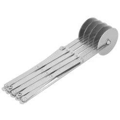 5-hjuls pizzaskärare i rostfritt stål - effektivt verktyg för köksbakning