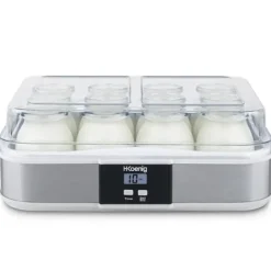 HKoeNIG Yoghurtmaskin - ELY120 - Kapacitet 12 160 ml kannor - Programmerbar upp till 15 timmar - 15 W