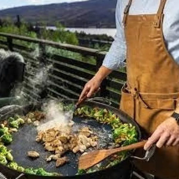 HÄLLMARK TRÄSPATEL 40 CM + TRÄSLEV 40 CM , stekspade trä, slev trä