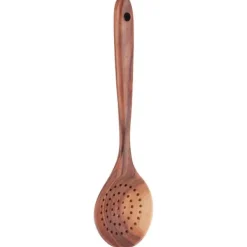 Hålslev Trä Långt Handtag Skimmer Scoop Köksredskap Matlagning Köksredskap