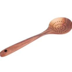 Hålslev Trä Långt Handtag Skimmer Scoop Köksredskap Matlagning Köksredskap