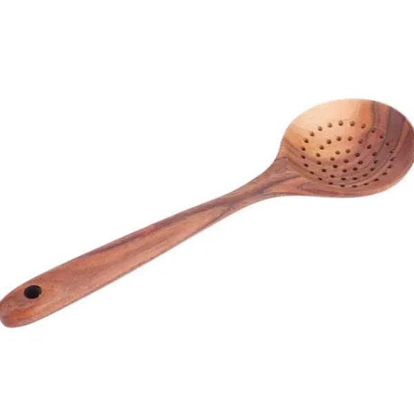Hålslev Trä Långt Handtag Skimmer Scoop Köksredskap Matlagning Köksredskap