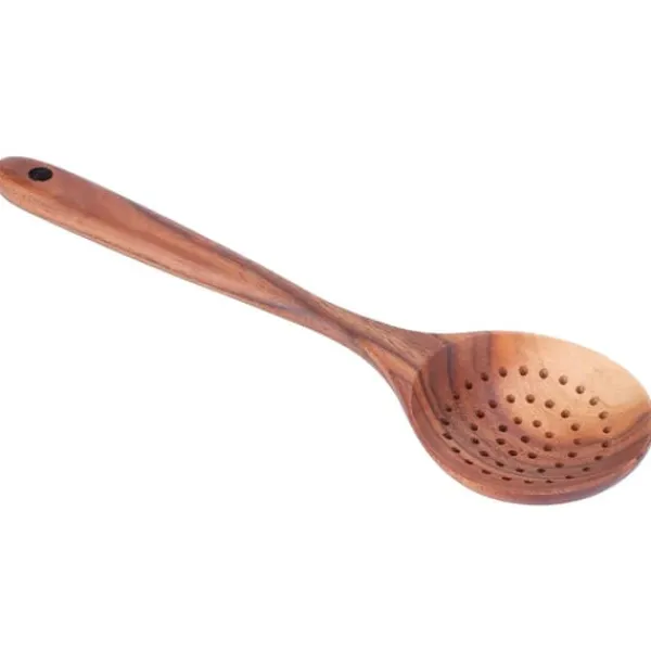 Hålslev Trä Långt Handtag Skimmer Scoop Köksredskap Matlagning Köksredskap