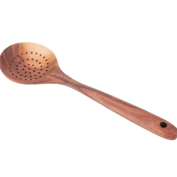 Hålslev Trä Långt Handtag Skimmer Scoop Köksredskap Matlagning Köksredskap