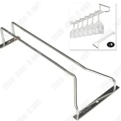 Vinglashängen-Hängande mugghållare - TEKNISK RABATT - Enkellager 55CM - 304 Rostfritt stål - Snygg - Hållbar