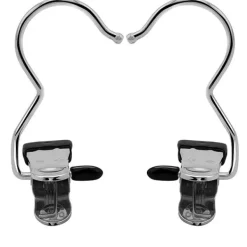 Hängare med klämma Rostfritt stål 10-pack