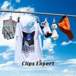 Hängare med klämma Rostfritt stål 10-pack