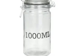 Förvaringsburkar-Home Styling Collection Słoik z pokrywką z klipsem, z informacją o pojemności