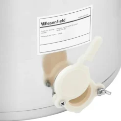 Silar-Honungssettler med sil, lock och ventil, STÅL, 30 l