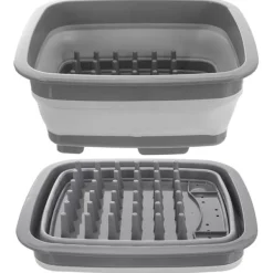 Hopfällbar diskställ i silikon 37x31,5x14,5 cm