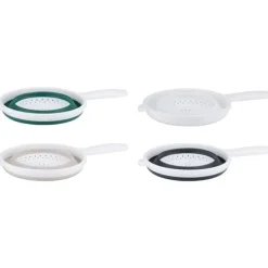 Hopfällbart durkslag i plast med handtag, Ø22,5 cm