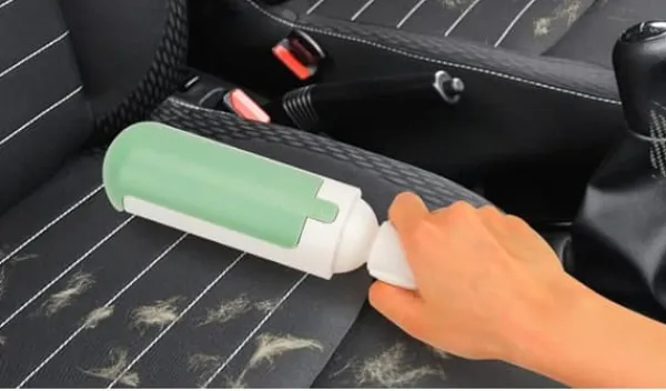 Tvättutrustning-Hårborttagningsrulle för husdjur - vit och röd