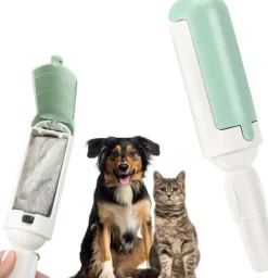 Tvättutrustning-Hårborttagningsrulle för husdjur - vit och röd