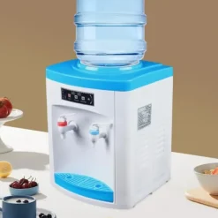 HS-02 vattenautomat, varm & kall, avtagbar universalhållare, för 5–18 L dunk, vit