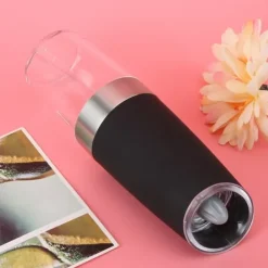 Juicepressar-Hushålls multifunktionell elektrisk malningsverktyg pepparkvarn induktion kryddkvarn köksredskap (svart)