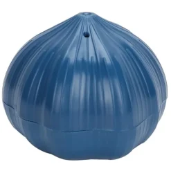 Hushållsmanuell Vitlökspress Vitlöksmosare Malverktyg Köksredskap Mörkblå