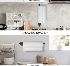 Hushållspappershanddukshållare i rostfritt stål - 1 st