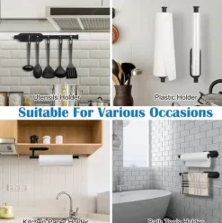 Hushållspappershanddukshållare i rostfritt stål - 1 st