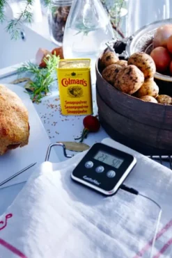 Gastromax Hushållsterm/ugnstermometer m timer, digital