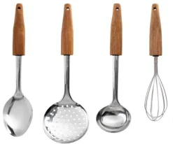 HUSLA KÖKSREDSKAP SET ACACIA TRÄ 73952