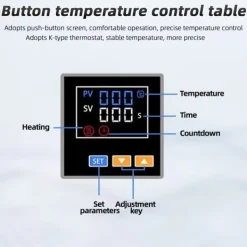 Ångpressar-Hydraulisk värmepressmaskin, 5 ton tryck, dubbel värmeplatta