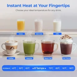 Vattenkylare-Hydrofast W100 vattenrenare - 8 temperaturinställningar RO-filtrering UV-sterilisering 4 liters tank 2200W omedelbart varmvatten