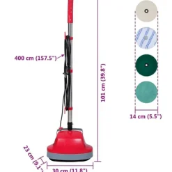 Golv- & Mattrengöring-5-i-1 Dammsugare & Polerare - Mångsidig Rengöringsmaskin för Tunga Ytor | Färg: Guld | Storlek: Standard