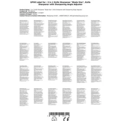 Köksknivar-3-i-1 knivslip "Blade Star", knivslip med slipvinkelregulator