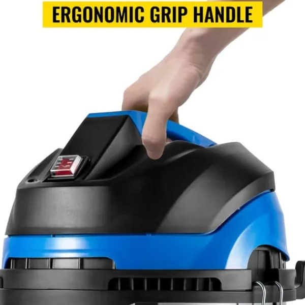 3-i-1 1200W 40L tank våt och torr dammsugare med 4 hjul, starkt sug, automatisk dammskakning, säker, vattentät, kompletta tillbehör