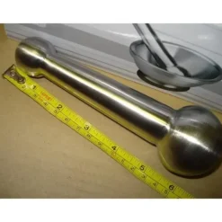 Ibili Mortel - Rostfritt stål - Med mortelstöt - Ø 13,5 x H 7,5 cm