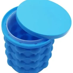 Ice Bucket Creative Silikon Ishink Bärbar iskubsform (2 i 1) Utrymmesbesparande iskubsmaskin, för läsk[671]