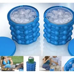 Ice Cube Tray Magic Ice Cube Ice Cube Maker Silikon Ishink Ice Cube Form med lock, 10*10cm