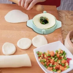 Köksformar-2-i-1-dumplingmaskin med cirklarna Dumplingmaskin med ABS-skärare