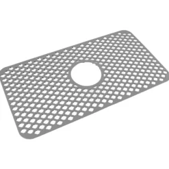 Ihålig isolerad diskbänksmatta halkfri multifunktionell stor storlek silikon diskbänksmatta skydd grå