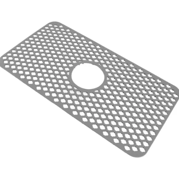 Ihålig isolerad diskbänksmatta halkfri multifunktionell stor storlek silikon diskbänksmatta skydd grå