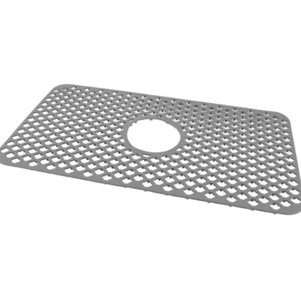 Ihålig isolerad diskbänksmatta halkfri multifunktionell stor storlek silikon diskbänksmatta skydd grå