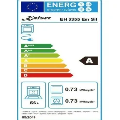 Spisar-Inbyggd elektrisk spis - KAISER - EH 6355 Em Sil - 8 funktioner - Induktion - Antracit