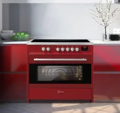 Spisar-Induktionshäll - GURARI - E 913 R - 90 cm - Röd - Induktionsspis