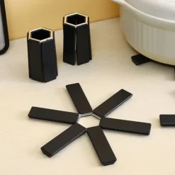 INF Vikbara Värmebeständiga Grytunderlägg - Set med 2