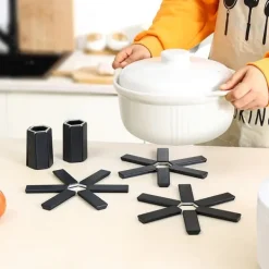 INF Vikbara Värmebeständiga Grytunderlägg - Set med 2