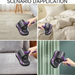 Handdammsugare-INN Anti-mite dammsugare ABS sladdlös handdammsugare för dammsugning av kvalster på madrasser och soffor handhållen dammsugare