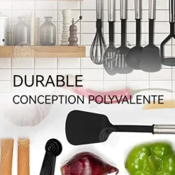 Köksutrustningsset-INN Köksredskap 25 st Köksredskap Sked Silikon Nylon Köksredskap Suspensio Hål Design