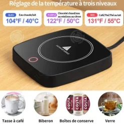 Dryckvärmare-INN Koppvärmare 40-55 grader Celsius intervall uppvärmning elektrisk kaffevärmare elektrisk koppvärme automatisk konservering