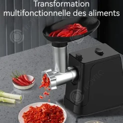Matkvarnar-INN köttkvarn 34x23,5x17,2 cm fördelar köttet jämnt skydd mot överhettning och fler användningar svart