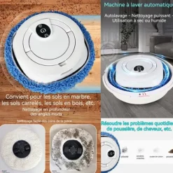 INN Mop 2 timmar kontinuerlig användning automatisk rengöring vått och torrt bruk hushållssopmaskin och