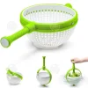 Salladsslungor-INN Multifunktions avloppskorg Frukttvättskål Multifunktionsmatsil Grönsaksrengöringscentrifug